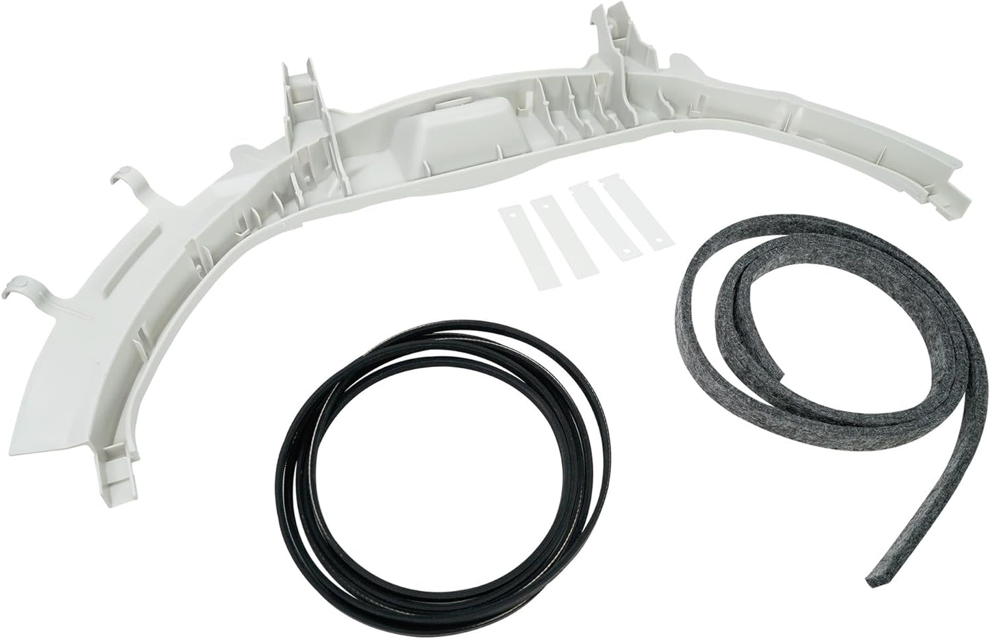 EvertechPRO fits GE Dryer Bearing Kit WE49X20697-1x for GE Dryer Front Bearing Kit WE3M26, 1x for GE Dryer Belt WE12M29, 1x WE9M30 Front Drum Felt, 2x WE1M504 Guide & 2x WE1M1067 Support Slides