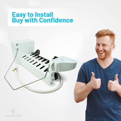 EvertechPRO 5303918493 Freezer Ice Maker K Replacement for Frigidaire Refrigerator 1794546 241798219 AH3409466 EA3409466