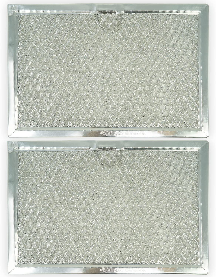 EvertechPRO 2 Pack Microwave Grease Filters Replacement for GE WB06X10608 (AP3883312) 1166430 AH1022452 EA1022452