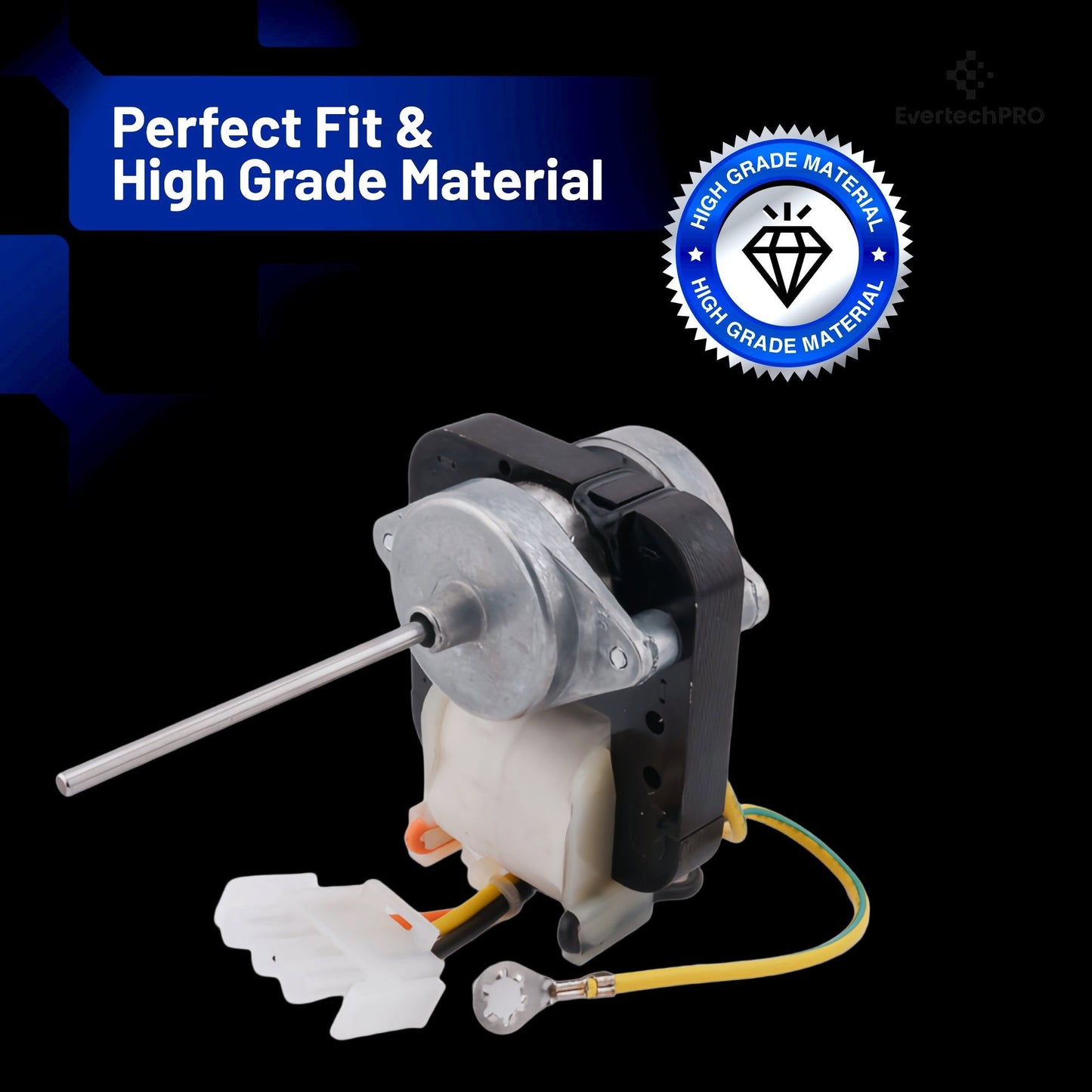 WR60X10172 Evaporator Fan Motor OEM-Grade for GE Refrigerators – Compatible with GE Profile, Hotpoint, RCA – WR60X31522, WR60X10307 – Restores Cooling & Airflow