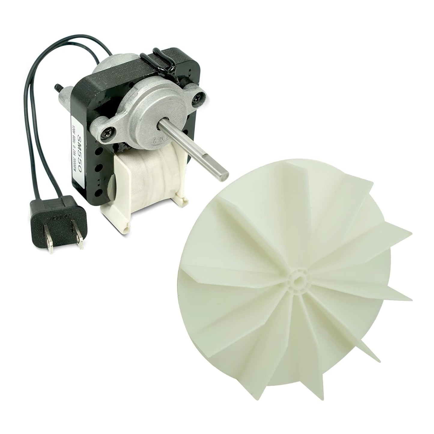 EvertechPRO SM550 Universal Bathroom Vent Fan Motor Kit Replace 65878000 EM550 C01575 EM750 65100 VFM100