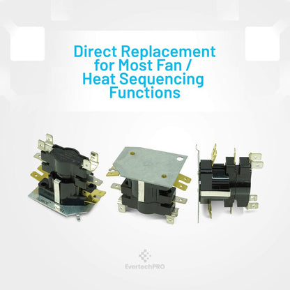 EVERTECHPRO Q106 Sequencer 2 Switches and Turns on at 1-110 Seconds, and Off at 1-110 Seconds