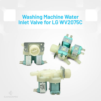 EvertechPRO 5220FR2075C Washer Valve Assemblyinlet for LG AJU71030102