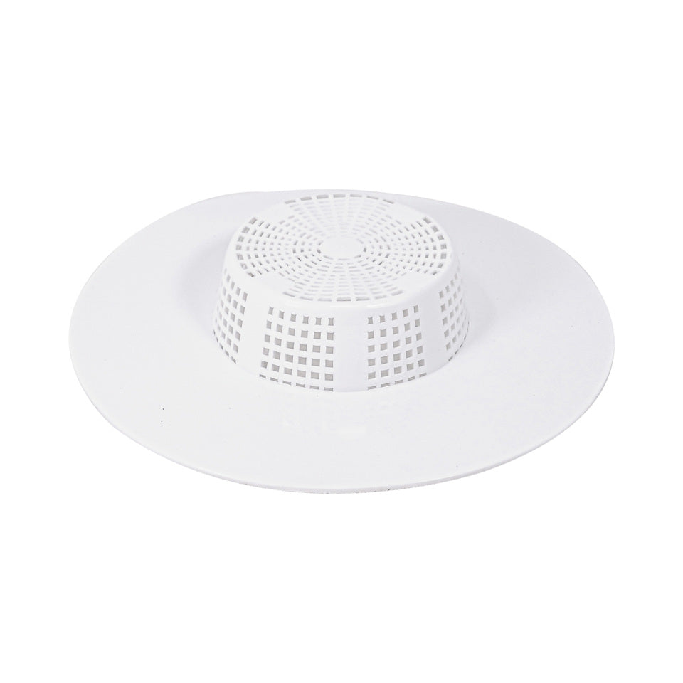 PLB261021BK EvertechPRO Hair Catcher Shower Drain - Durable, Easy to Install and Remove Shower Hair Drain Catcher in White - Universal Fit Hair Drain Catcher for Bathroom, Kitchen, Laundry, Bathtub