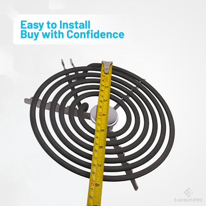 EvertechPRO WB30M2 8" Electric Range Burner Coil for G.E Stoves, 6 Turns CH30M2