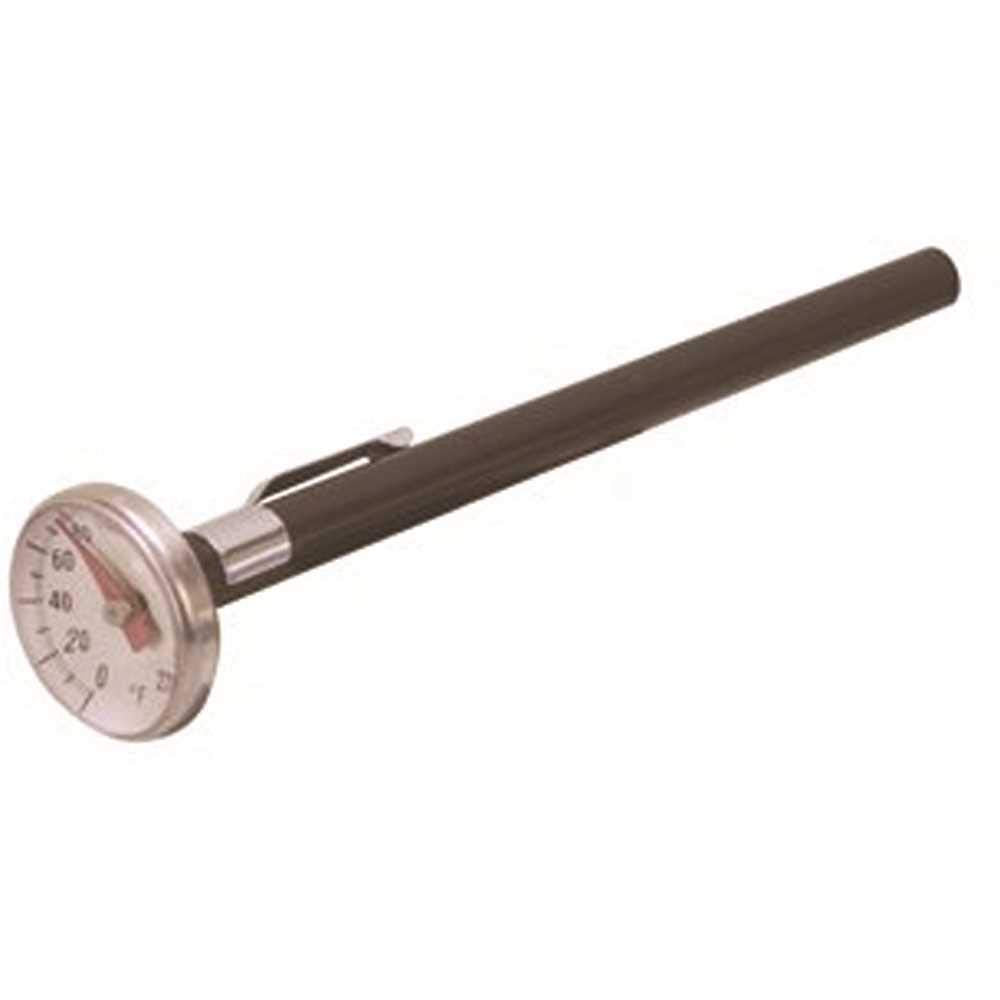 Supco ST01 Stainless Steel Pocket Dial Thermometer, 5" Stem