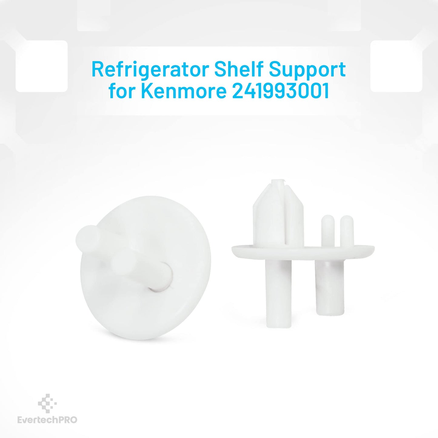 EvertechPRO 241993001 Refrigerator Crisper Cover Support for Frigidaire 240350802, 7241993001