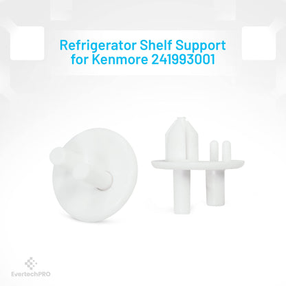 EvertechPRO 241993001 Refrigerator Crisper Cover Support for Frigidaire 240350802, 7241993001
