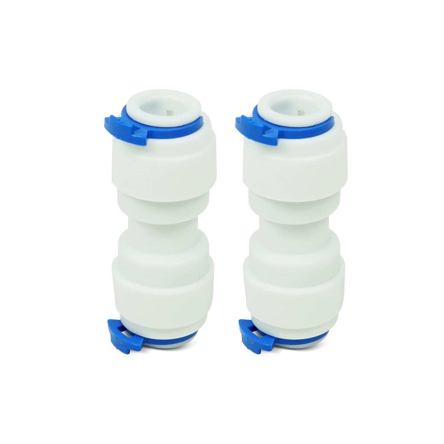 EvertechPRO WR02X11330 2 Pack Refrigerator Quick Push Connector Union Replacement for GE WR02X10471 WR2X10471 WR2X11330