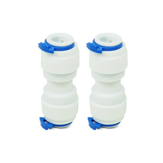 EvertechPRO WR02X11330 2 Pack Refrigerator Quick Push Connector Union Replacement for GE WR02X10471 WR2X10471 WR2X11330