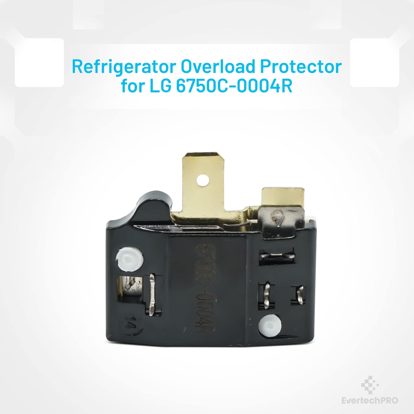 EvertechPRO 6750C-0004R Refrigerator Overload Protector Replacement for LG  Kenmore 6750C-0005P