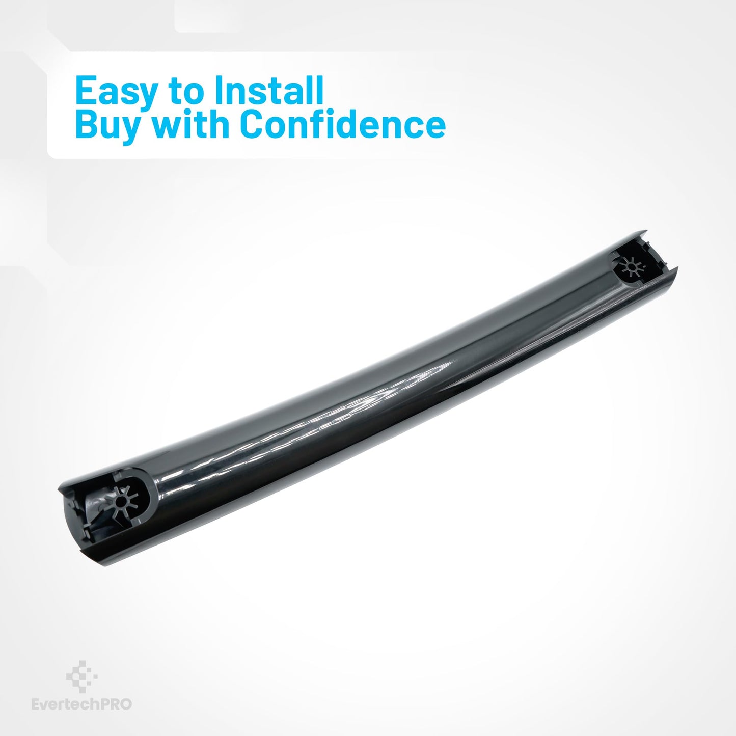 EvertechPRO WB15X10275 Black handle kit with 2 WB06X10939 and Hardware Replacement for GE Microwave