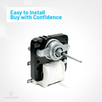 EvertechPRO Refrigerator Evaporator Fan Motor Kit Replacement for Frigidaire 5303918549 5304445861 241537301 240315802 1637660