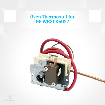 EvertechPRO WB20K5027 Range Oven Thermostat Replacement for GE