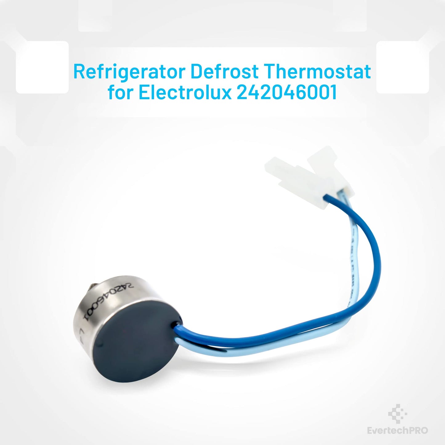 EvertechPRO Refrigerator Thermostat Defrost Replacement for Frigidaire 242046001 1564839 AH2378768 EA2378768 PS2378768