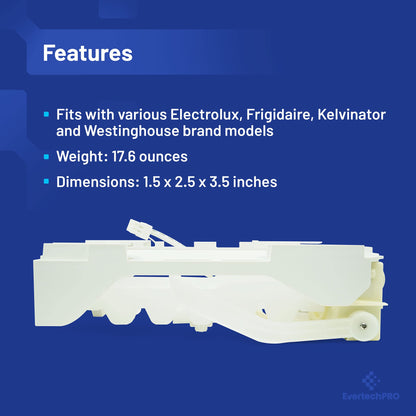 EvertechPRO 243297613 for Frigidaire Gallery Ice Maker, fits Frigidaire Icemaker Replacement, High Quality, Compatible with Frigidaire Ice Maker Replacement 243297603 243297606 243297607 243297609