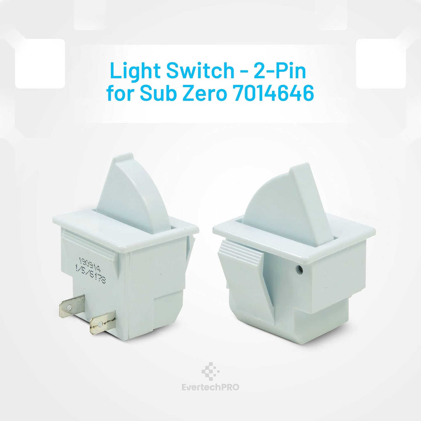EvertechPRO 7014646 Light Switch Replacement for Sub Zero Refrigerator 18806