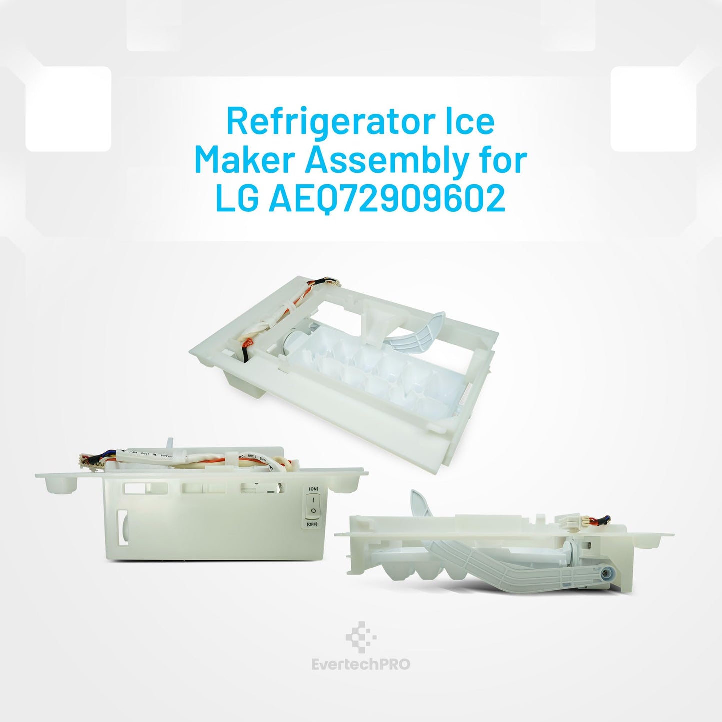 EvertechPRO AEQ72909602 Ice Maker Replacement for LG Refrigerator