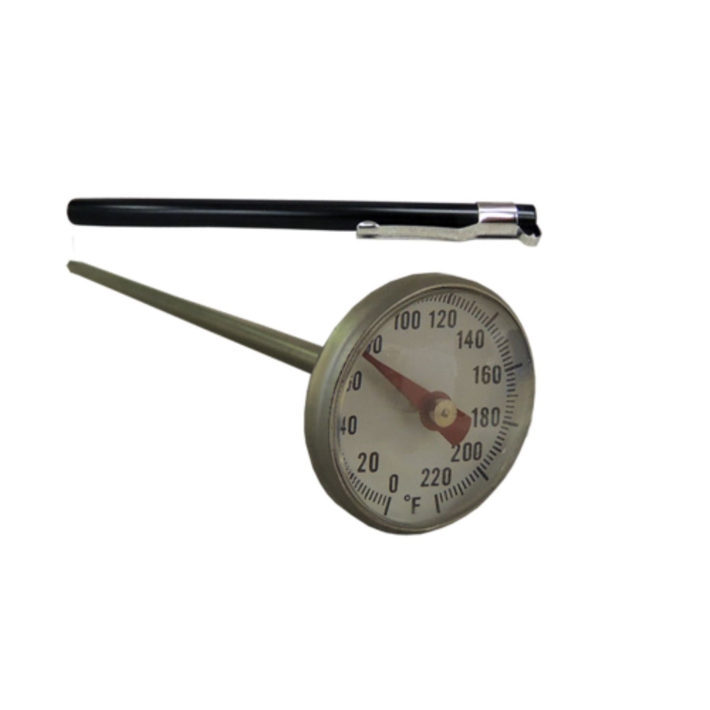 Supco ST01 Stainless Steel Pocket Dial Thermometer, 5" Stem