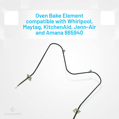 EvertechPRO 865940 Oven Bake Element Replacement for Whirlpool Range 14210578 2693 4165288 4165317