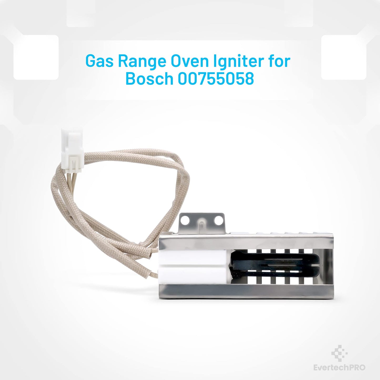 EvertechPRO 00755058 Gas Range Oven Igniter for Bosch Thermador 755058 9000820965