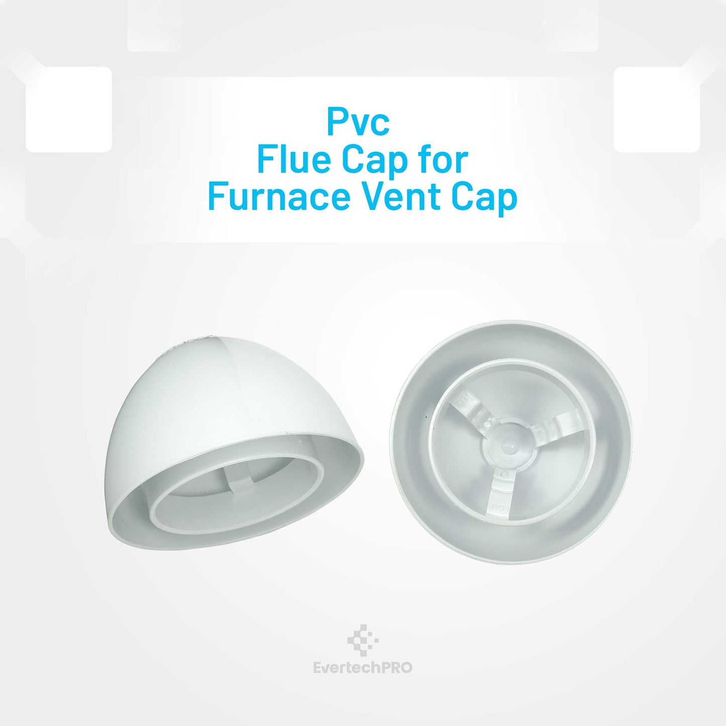 EVERTECHPRO ECAP321 Flue Cap Replacement for Universal HVAC