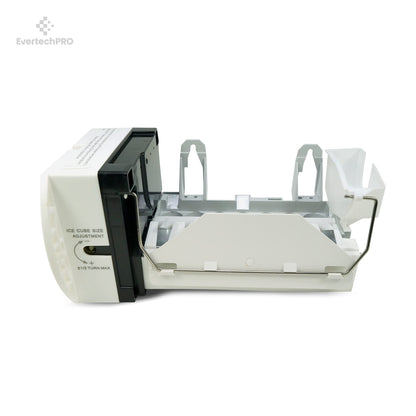 EvertechPRO WR30X10093 Ice Maker for GE Ice Maker Replacement - High Quality Icemaker for GE Refrigerator - Includes Power Cords and End-Mounted Fill Cups, fits GE Ice Maker WR30x0327 WR30X10061