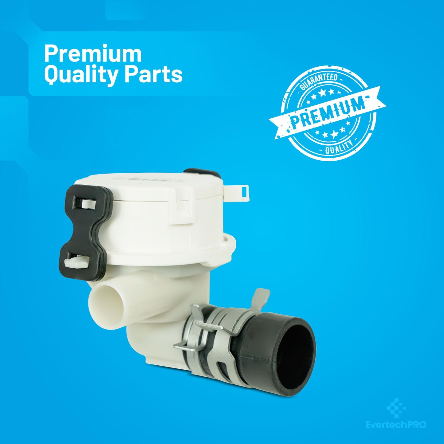EvertechPRO ABQ73503004 Compatible With LG Dishwasher Drain Pump - Universal, Durable, High Quality, Easy to Install Case Assembly Compatible with Most Top Brand Dishwashers