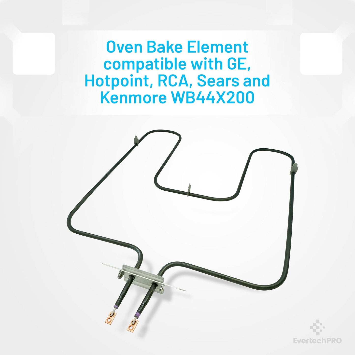 EvertechPRO WB44X200 Oven Bake Element Replacement for GE Wall Oven TJ90CH44X200 CH44X200 14200023 3267