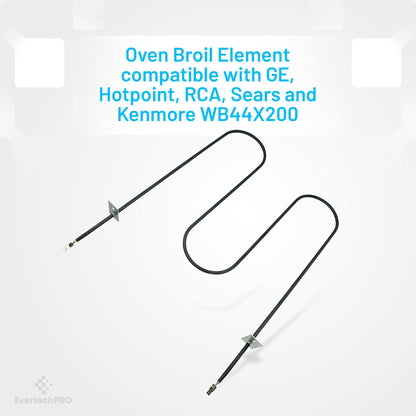 EvertechPRO WB44X232 Element Broil Replacement for GE Range 260955 AH249432 EA249432 PS249432