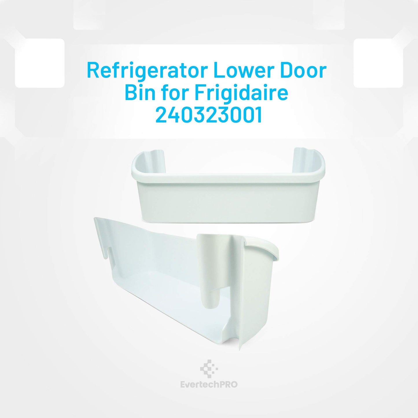 EvertechPRO 240323001 Refrigerator Door Bin Replacement for Frigidaire Appliance 240323007 890954 AH429724 EA429724