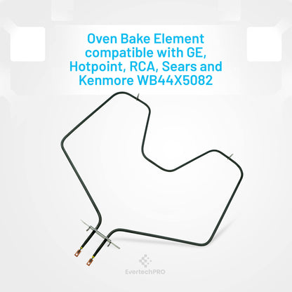 EvertechPRO WB44X5082 Oven Bake Element Replacement for GE Range 3358 8030 AH249466 EA249466