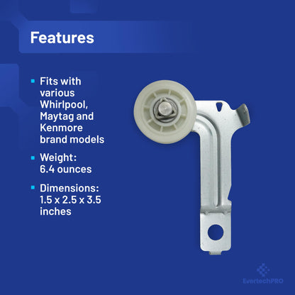 EvertechPRO W10547292 Pulley Idr Replacement for Whirlpool Dryer 8547160
