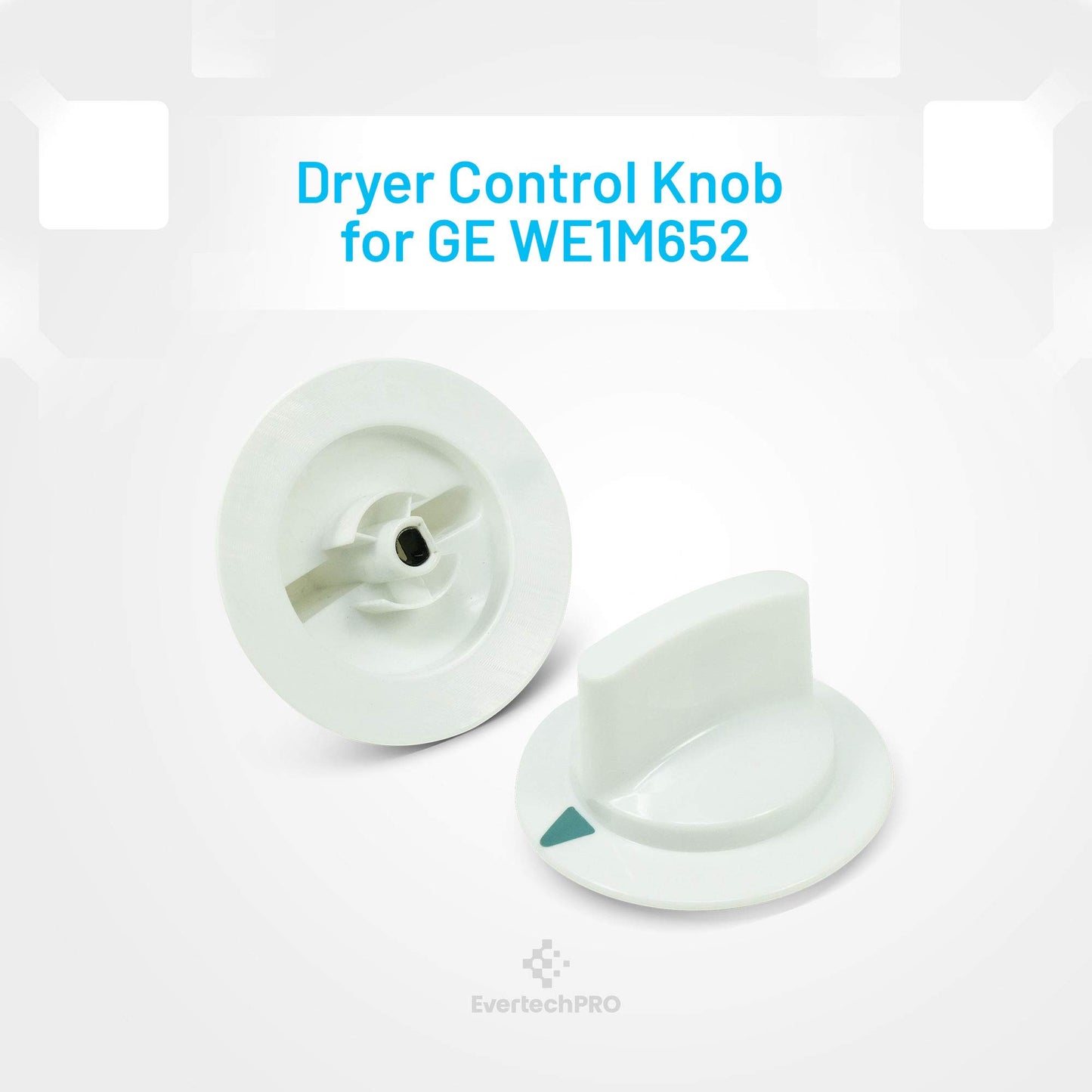 EvertechPRO WE1M652 Timer Knob Replacement for GE Dryer 1264289 AH1482196 EA1482196 PS1482196