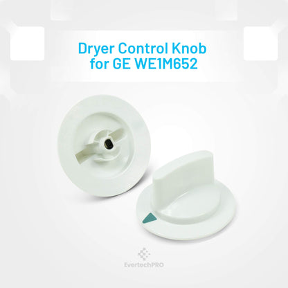 EvertechPRO WE1M652 Timer Knob Pack of 2 Replacement for GE Dryer 1264289 AH1482196 EA1482196 PS1482196