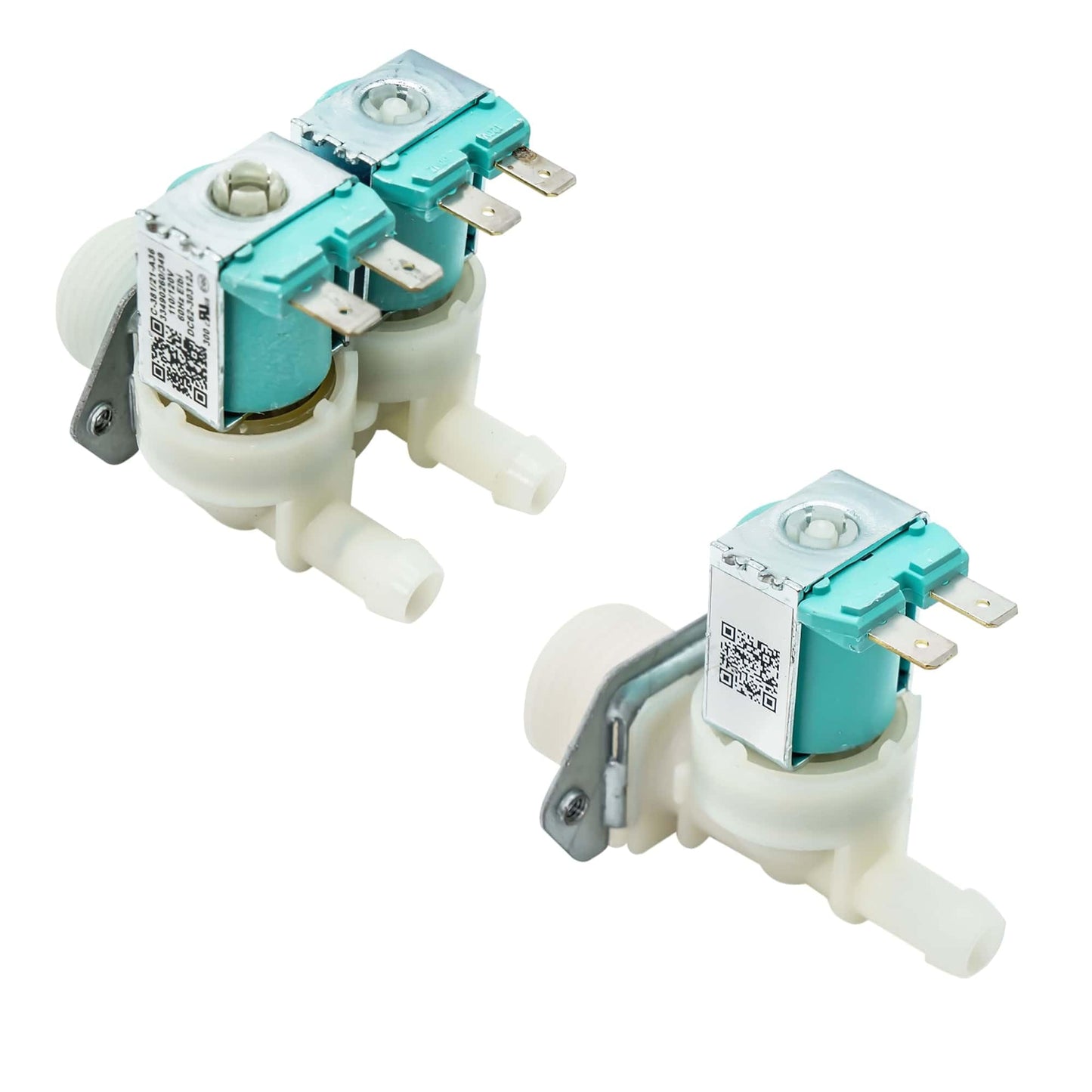 EvertechPRO DC62-30314K-DC62-30312J Cold and Hot Side Water Valve Set Replacement for Samsung Washer DC62-30312J 1810145 DC62-30314H 2070376