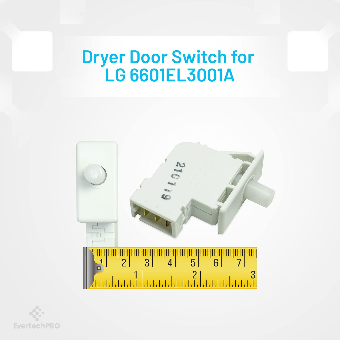 EvertechPRO DC64-00828A Door Switch for Samsung Dryer DC64-00828B 2071594