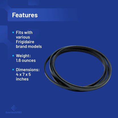 EvertechPRO Dryer Dryer Drum Belt Replacement for Frigidaire 134503600 134163400 1156784 5303283471 AH1148434