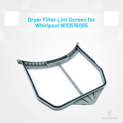 EvertechPRO Appliance Screen Lint Alpha Replacement for Whirlpool W10516085 W10370972 3188345 PS8769976 W10211906