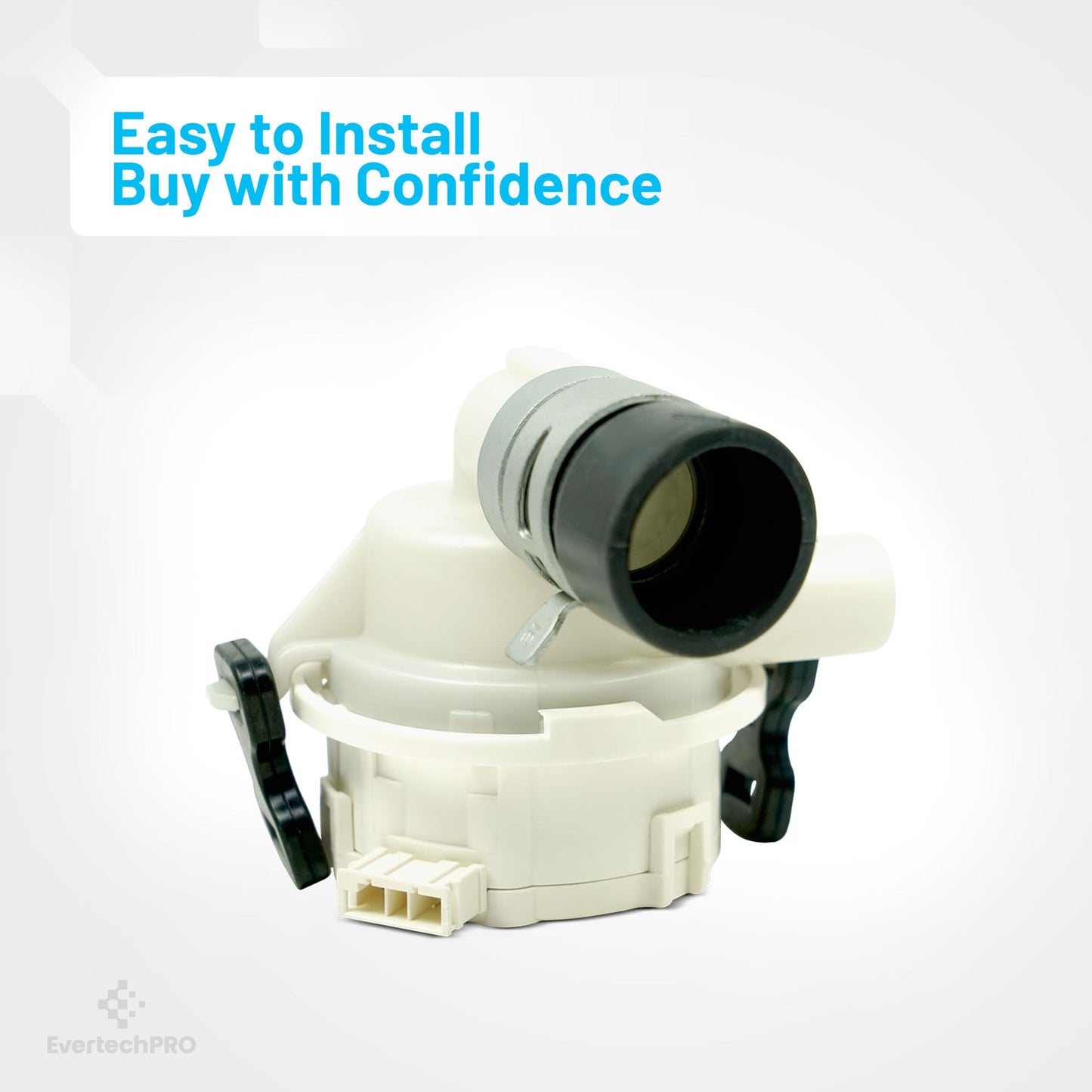 EvertechPRO ABQ73503004 Compatible With LG Dishwasher Drain Pump - Universal, Durable, High Quality, Easy to Install Case Assembly Compatible with Most Top Brand Dishwashers