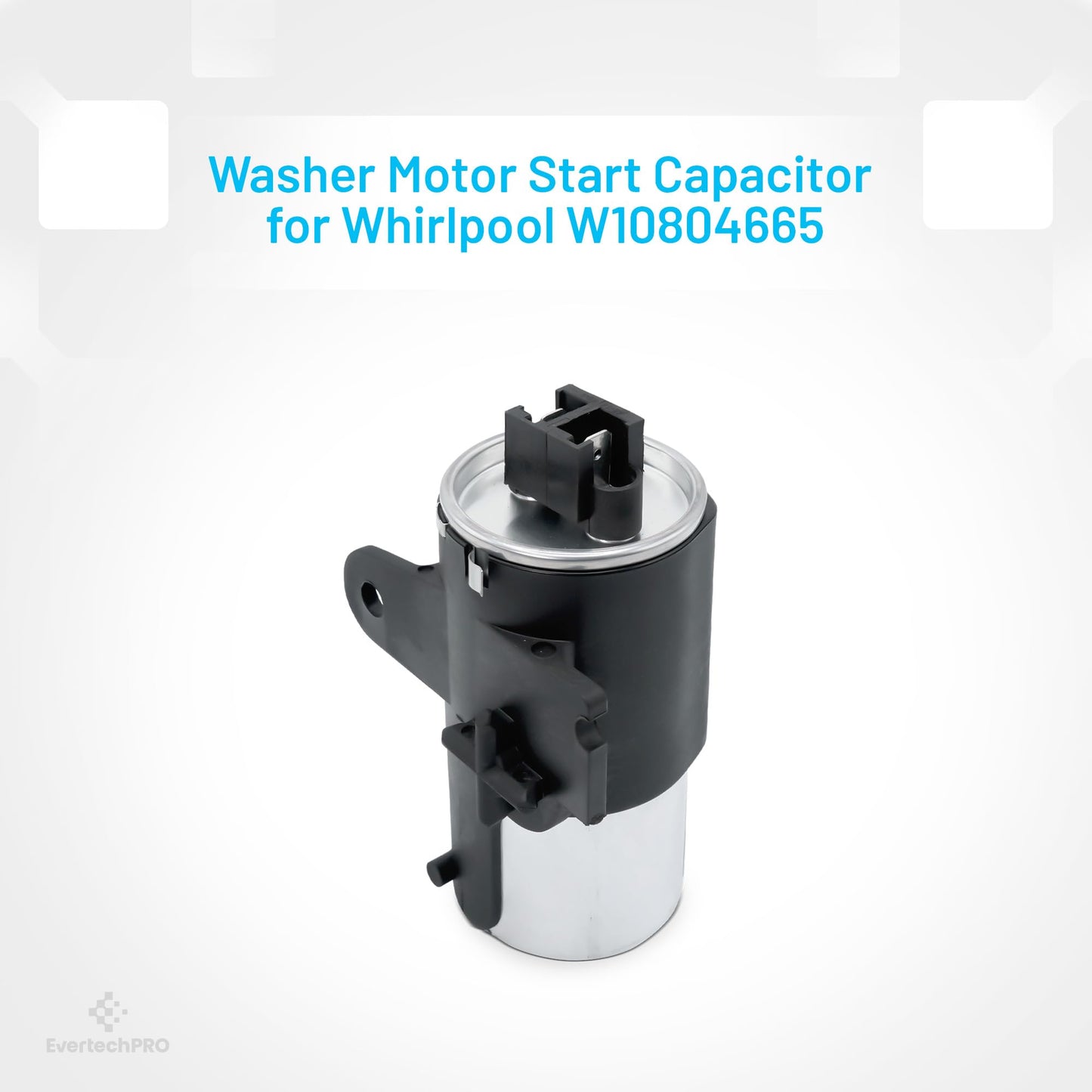 EvertechPRO W10804665 Washer Capacitor Replacement for Whirlpool W10278556 W10666222