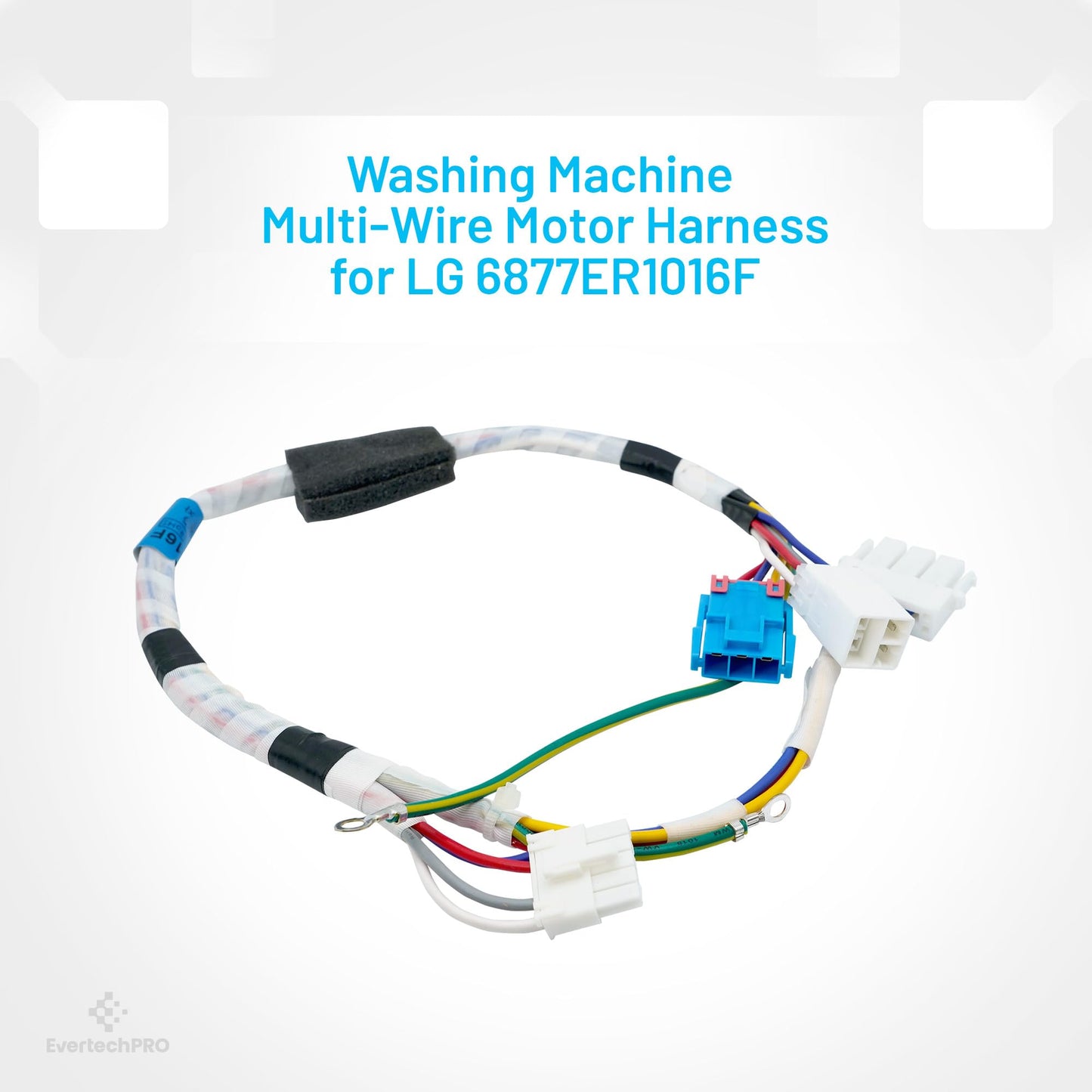 EvertechPRO 6877ER1016F Multi Wire Motor Harness for LG Washing Machine