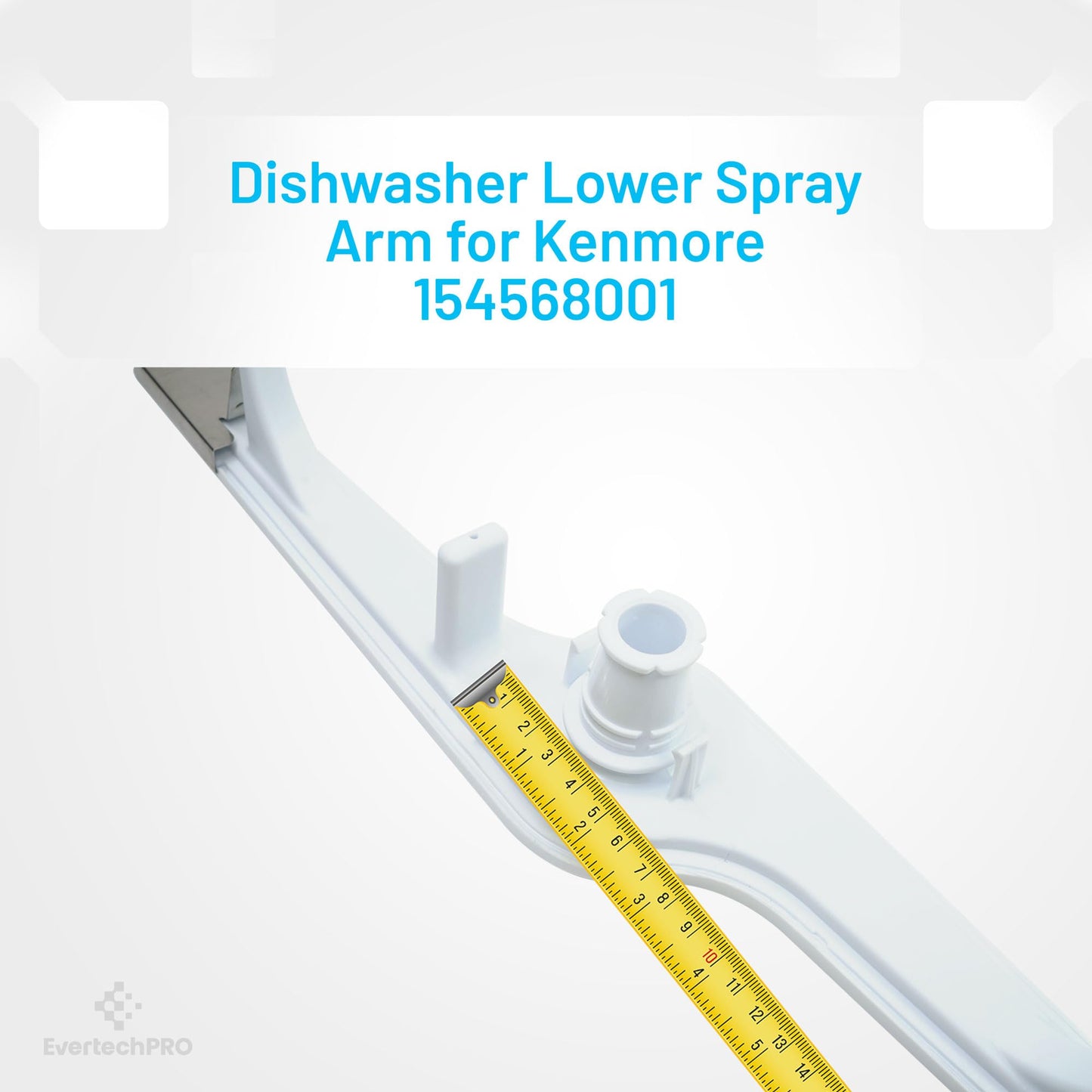 EvertechPRO Dishwasher Lower Spray Arm Replacement for Frigidaire 5304517203 154414102 154568002 5304506526
