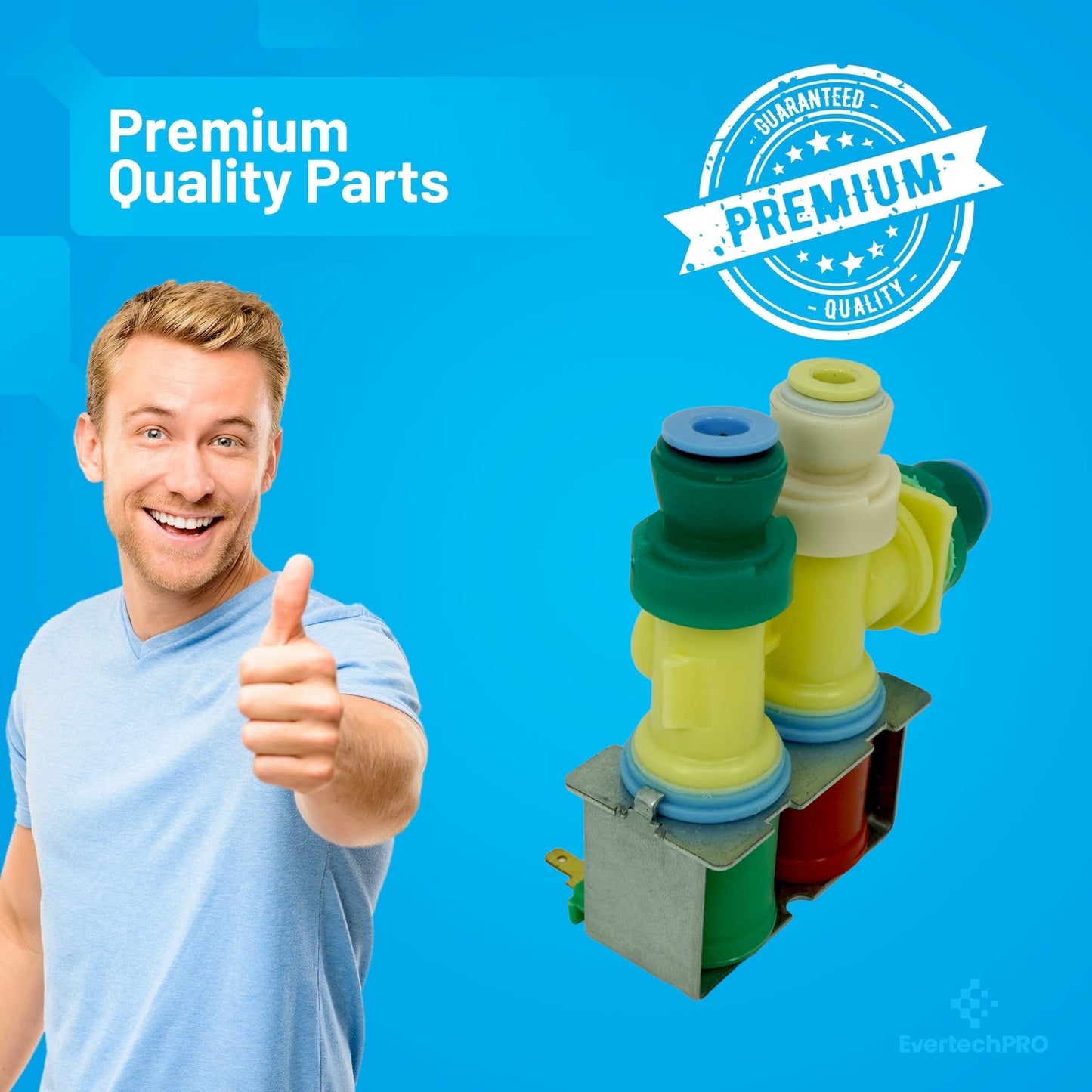 EvertechPRO W10258562 Refrigerator Valve Replacement for Whirlpool WPW10258562
