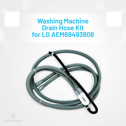 EvertechPRO AEM69493808 Drain Hose for LG Dishwasher AEM69493805