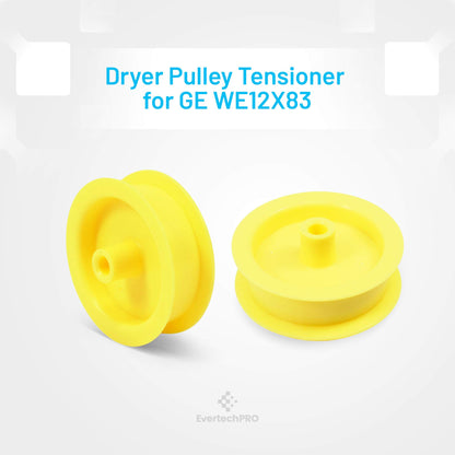EvertechPRO WE12X83 Idler Pulley Pack of 2 Replacement for GE Dryer 275158 AH265721 EA265721 PS265721