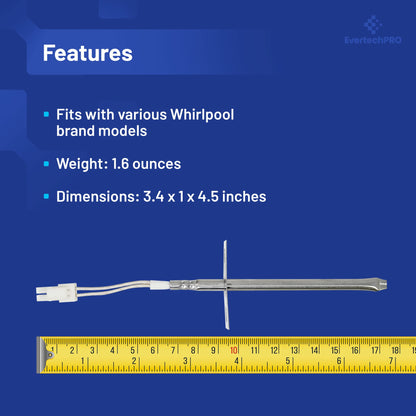 EvertechPRO W10131825 Oven Temperature Sensor for Whirlpool
