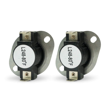 EvertechPRO 3390291 Hi Limit Thermostat Pack of 2 Replacement for Whirlpool Dryer 2924 696397 AH344915 EA344915