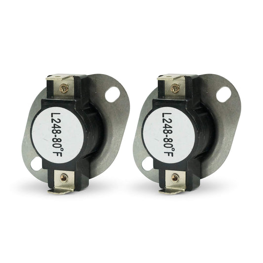 EvertechPRO 3390291 Hi Limit Thermostat Pack of 2 Replacement for Whirlpool Dryer 2924 696397 AH344915 EA344915