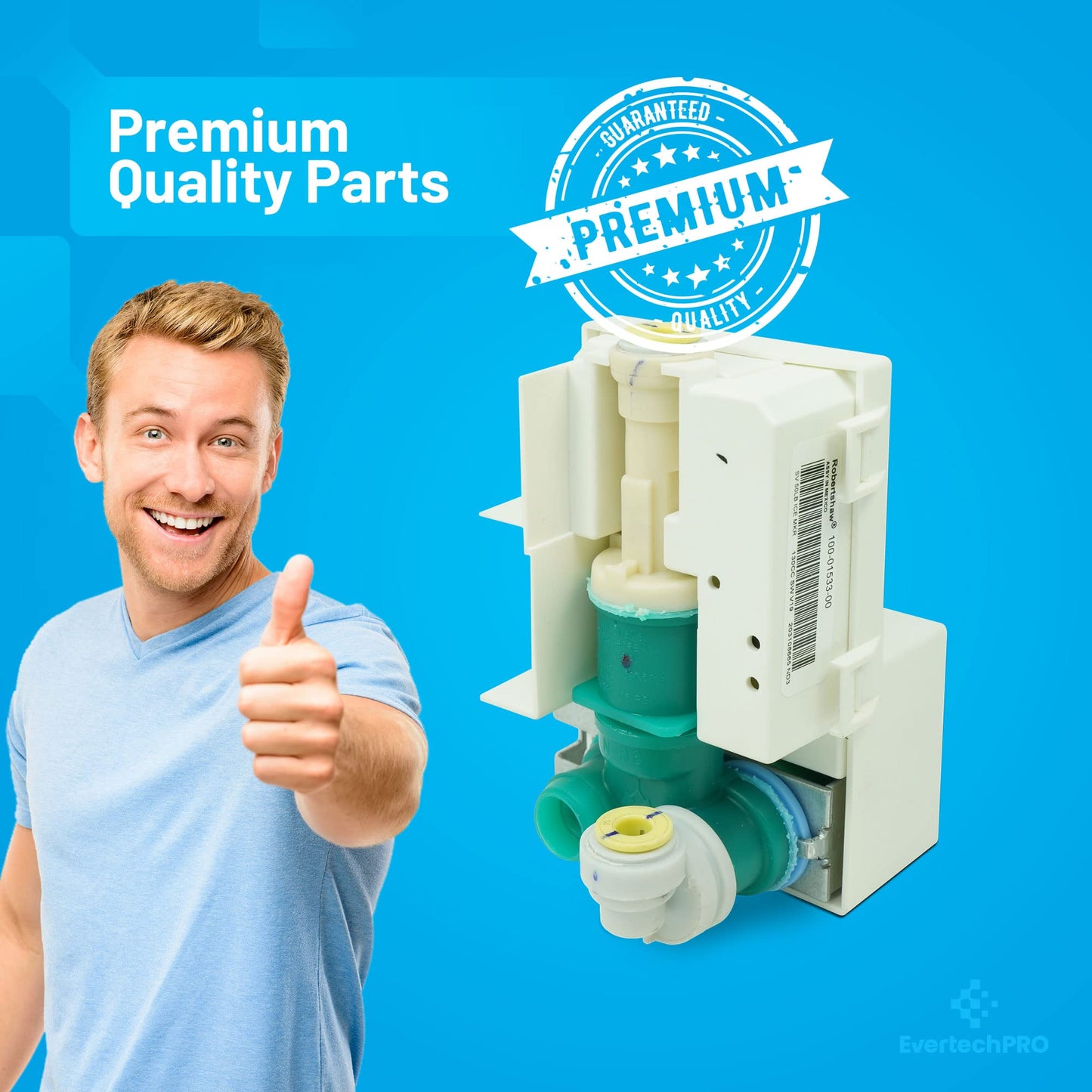 EvertechPRO W10217917 Valve Replacement for Whirlpool Ice Machine W10159841 2313741 1469050 AH2342262